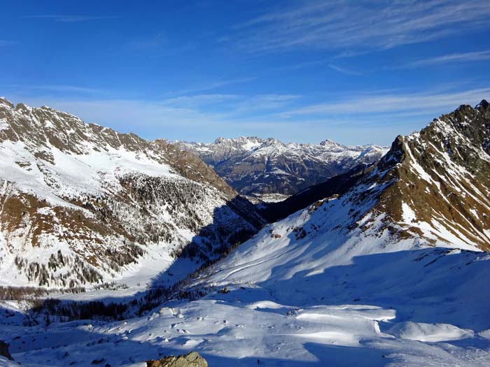 Rückblick auf Hochweißsteinhaus, Frohntal und Lienzer Dolomiten