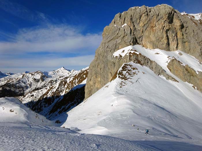 Ulli erreicht das Hochalpljoch