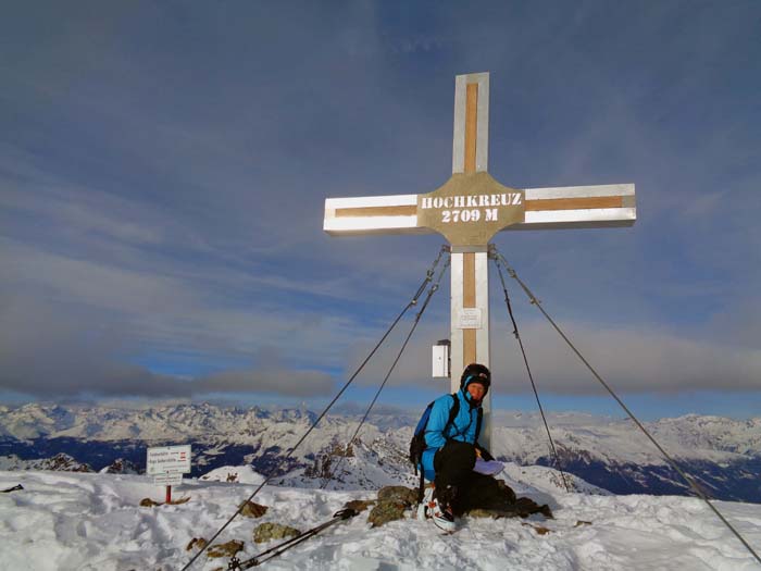 am Gipfelkreuz, Blickrichtung Norden