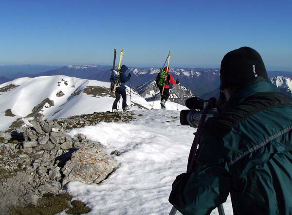 am Gipfelkamm des Zagelkogel, Blick zum Hochwart