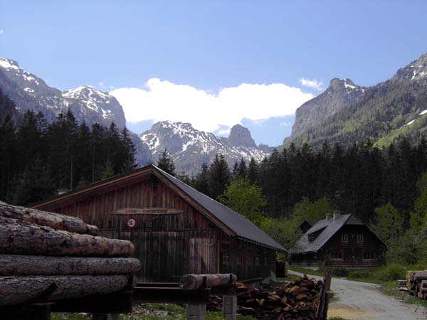 die alte Säge Gschöder gegen SW (Antengraben), links der Bildmitte die Stadurzrinne