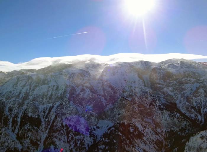 im Süden die zentralen Hochschwabgipfel ...