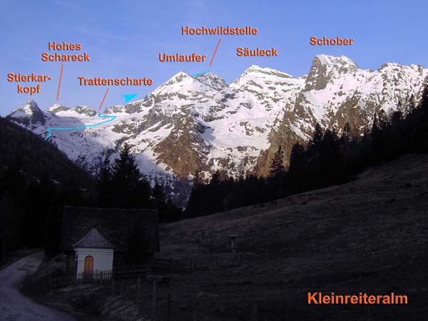 die Hochwildstelle aus dem Sattental