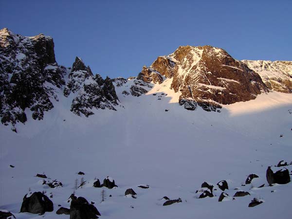 Schmalzgrube gegen S (Kandlspitze)