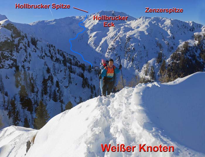 unser Aufstieg vom Ochsenboden zur Hollbrucker Spitze von NO