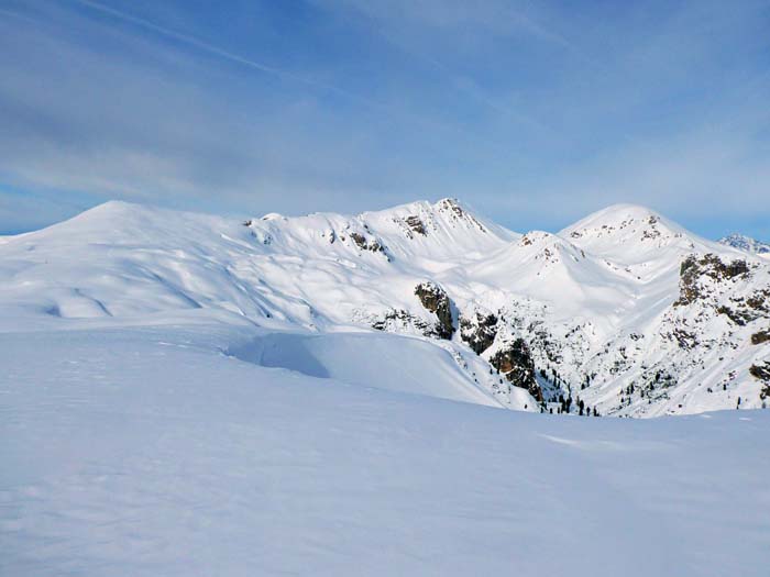 ... genau wie Gr. Jaufen, Gamazalpenkopf und Rosskofl im Norden