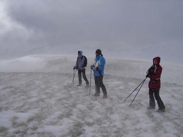 Sturm am Gipfelplateau