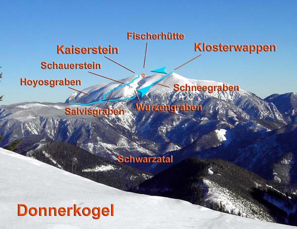der Schneeberg von W, vom Donnerkogel (Mürzsteger Alpen)