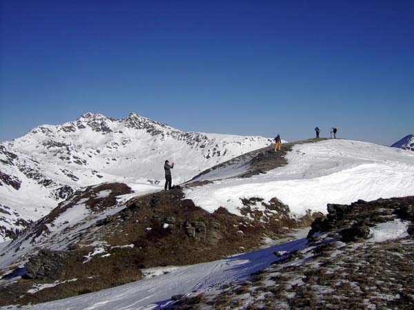 die letzten Meter zur Gipfelkuppe des Müllachgeier