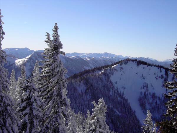 Donnerkogel gegen SW (Steinerkogel und Hochschwab)