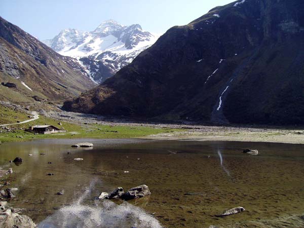 im Hollersbachtal, Vorderofnerhütte gegen Abretter