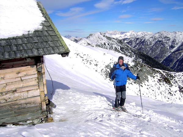 ... die richtige Jausen gibt's aber erst bei der Ennskarhütte; Blick auf den Dachstein