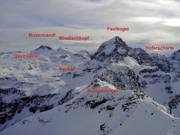 ssö. die höchsten Berge der Radstädter Tauern