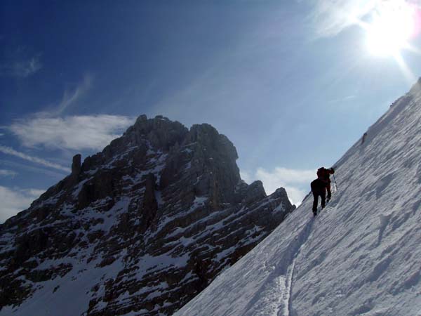 Gipfelflanke gegen Ochsenhorn