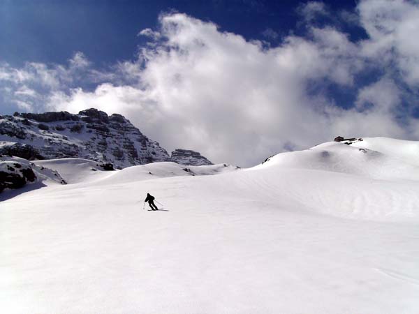 Abfahrt von der Hütte