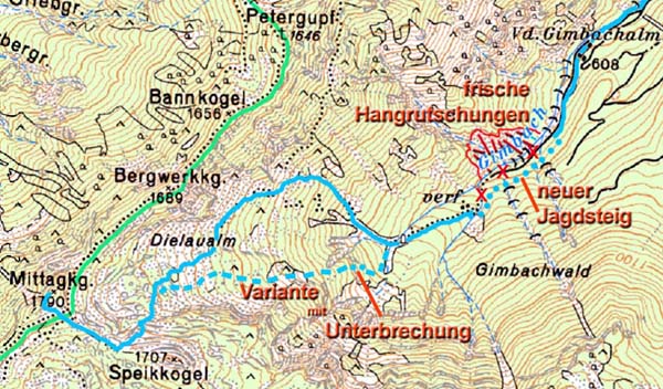 Karte 2 - Normalweg
