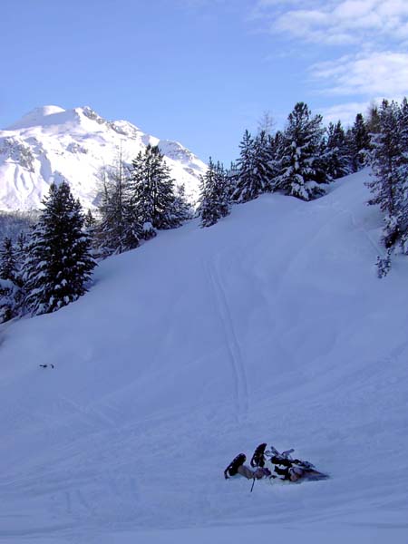 die ersten Probemoves auf der Alp Buffalora sind nicht auf Anhieb zu hundert Prozent erfolgreich, ...