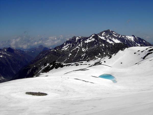 Eissee im obersten Diesbachkar mit Blick nach NO zum Rauriser Mitterkamm