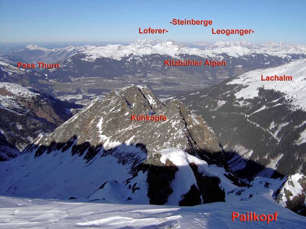 Gipfelblick vom Pailkopf nach NO aufs Salzachtal bei Mittersill