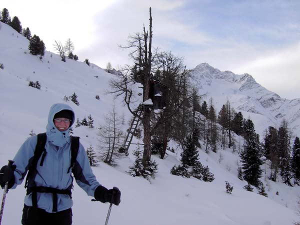 Ulli nach der Schrägfahrt zur Kleingfallalpe