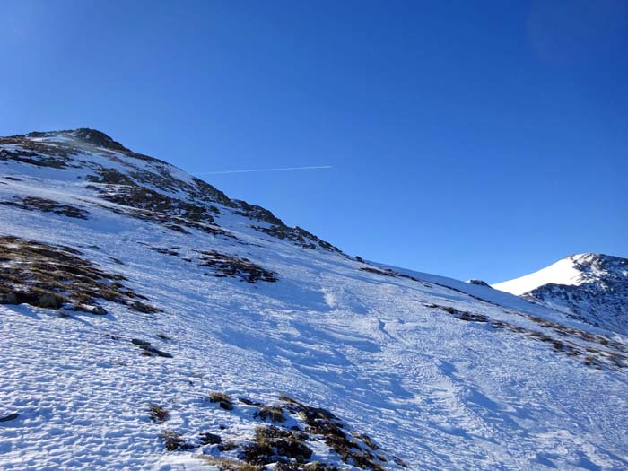 am Nordkamm des Bärenaunock, rechts die Hohe Pressing