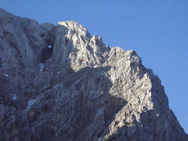 Prisojnik NW-Wand mit Felsfenster