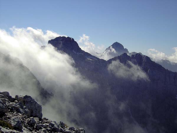 Westgrat gegen SO (Razor und Triglav)