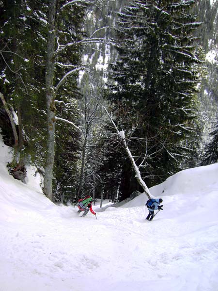 ... in die herrliche Pulvergeisterbahn: Dodelloch statt Jodelloch