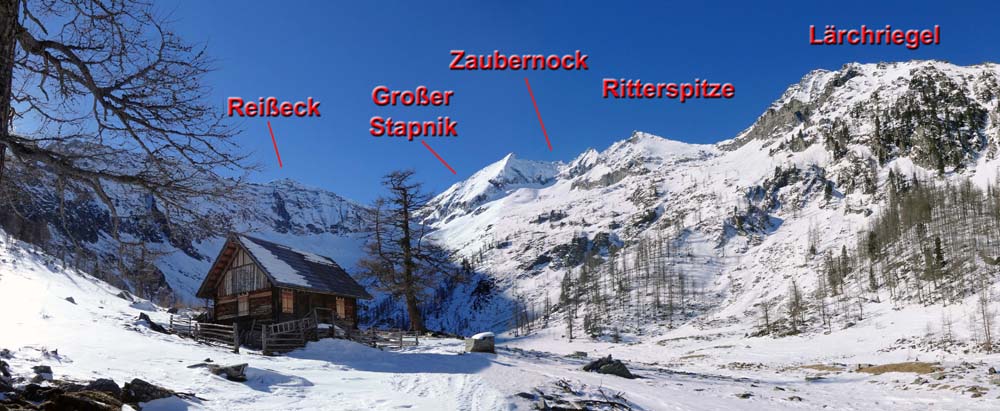 die Ritterhütte an der Karschwelle