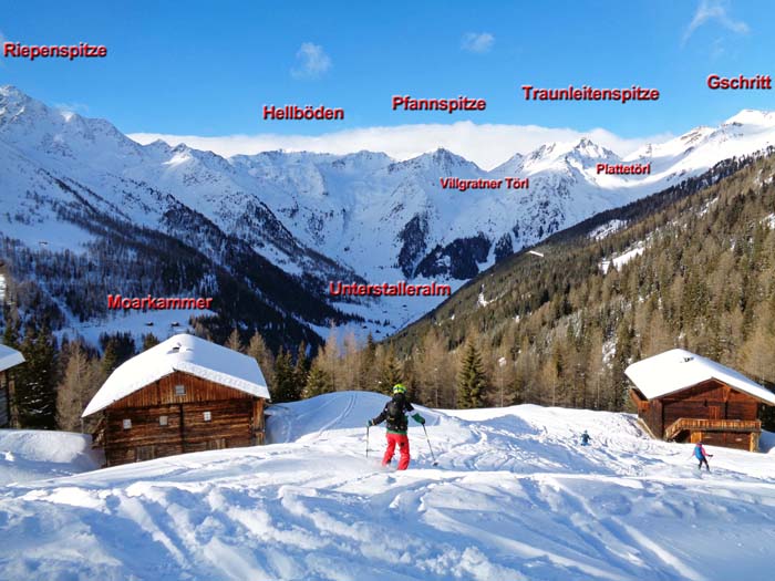 ... bei der Kamelisenalm, Blick gegen den Villgratner Hauptkamm