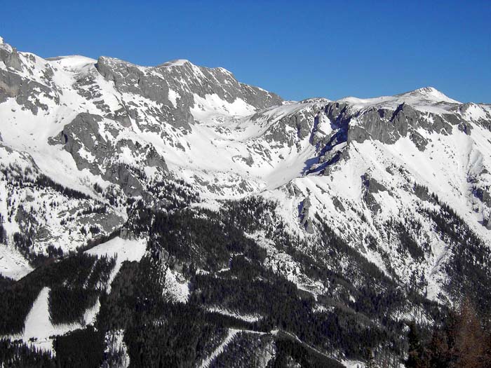 daran anschließend Trawies und Hochschwab-Südwände