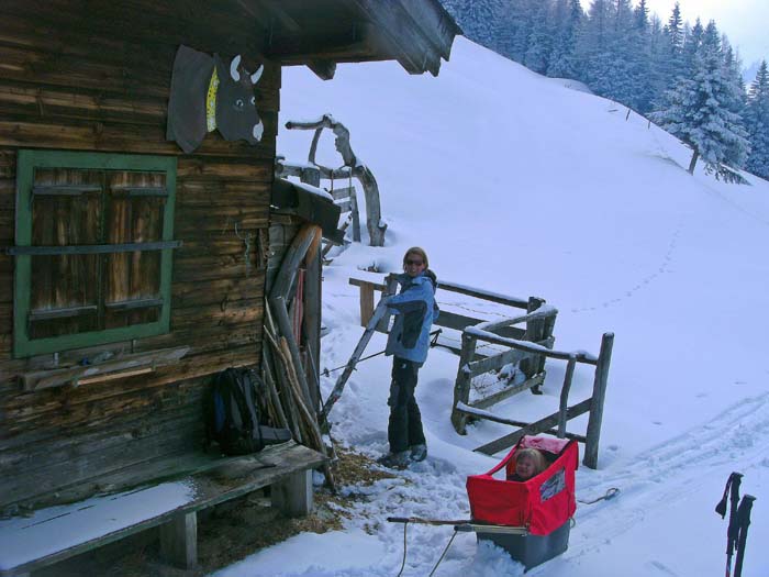 auf der Samer Grundalm verlassen wir das Rattensbachtal