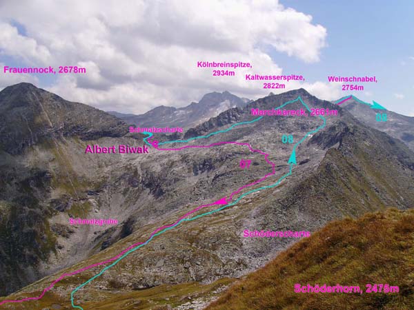 sommerliches Schöderhorn gegen S