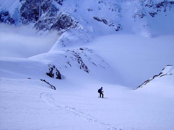 kurze, entspannende Abfahrt zum Unteren Schwarzsee