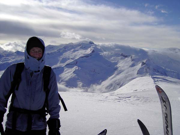 windzerzauste Ulli mit Hochalmspitze