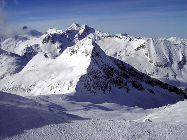 Abfahrt vom Salzplattenkogel in die Marchkarscharte