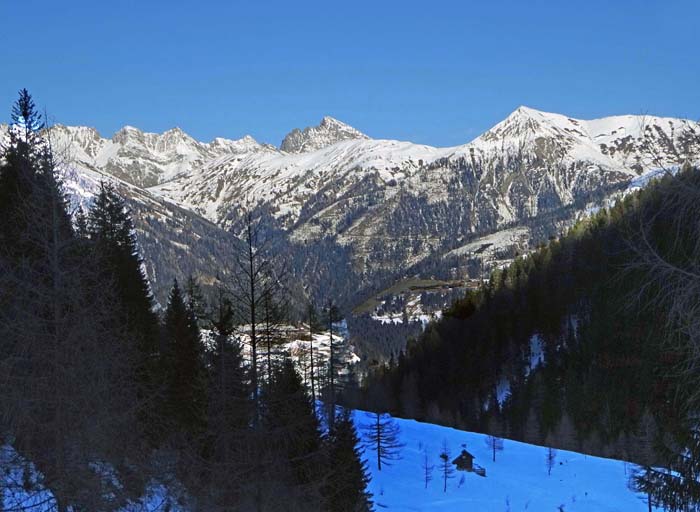 ein letzter Blick auf Hochstadel und Lumkofel