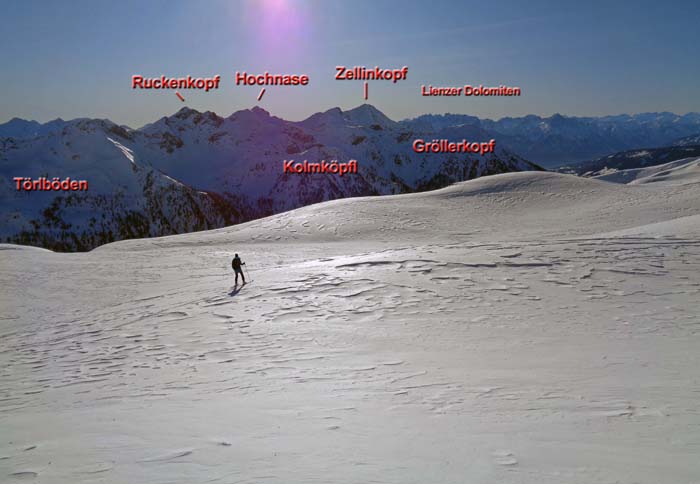 ... und Süden bis zu den Dolomiten