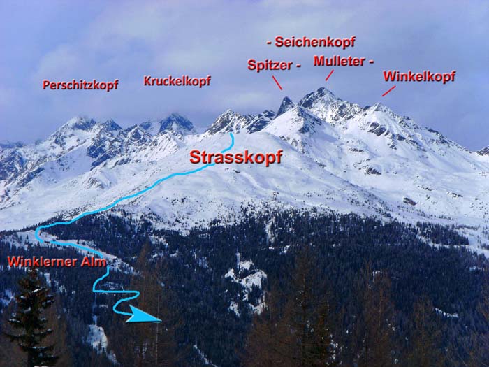 die Route von SSO (Stronachkogel)