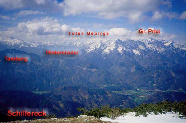 Tamberg und östl. Totes Gebirge von NO (Sengsengebirge)