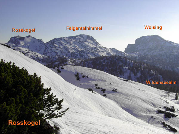 Blick vom Rosskogel gegen NO