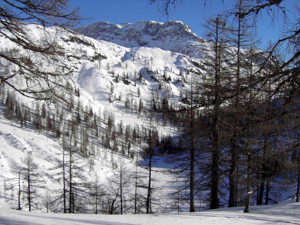 Steirersee und Grubstein von SW, kurz vor den Steirerseehütten