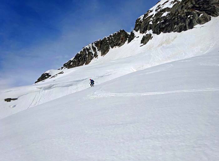 ... dann verlassen wir die Rampe unterm Alpenhauptkamm ...