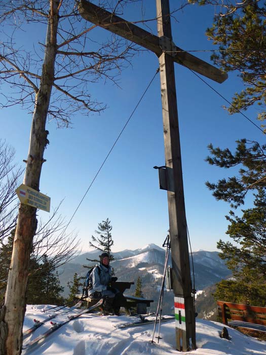 im SW wird erstmals der Ötscher sichtbar, der bis Mariazell das Panorama dominieren wird