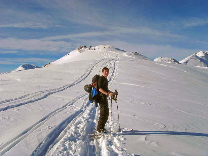 Johannes kurz vor dem Gipfel