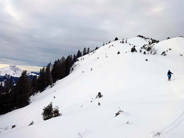 Ulli am Ostkamm, links das Kitzbüheler Horn, 1996 m