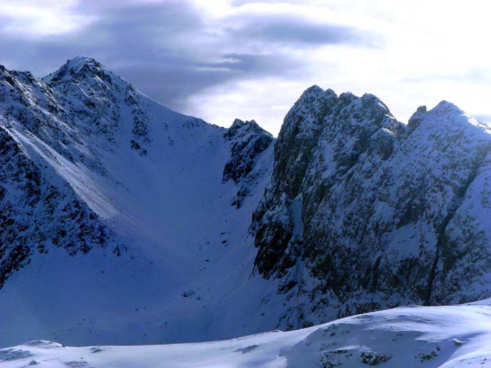 das Wildkarlegg mit seinem verführerischen Nordwestkar vom Filmoor