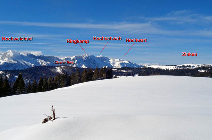 ... rechts anschließend der zentrale Hochschwab